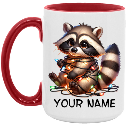 Raccoon Custom Christmas Mug